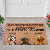 Personalized Pets Doormat - Up to 6 Pets - Decorative Mat - Upload Photo - All guests must be approved by V2