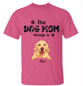 "This dog mom belong to her kids" personalized Shirt