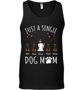 "Just a single Dog/Cat Mom" personalized T-Shirt
