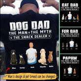 "The Man The Myth The Dogfather" man and dog personalized Back T-shirt TS-GH65
