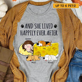 And she lived happily ever after personalized Dog T-Shirt TS-GH175