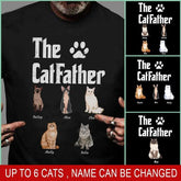 The Cat Father back personalized Back T-Shirt