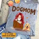 Dog Mom Loves Fall personalized Dog T-Shirt TS-HR163