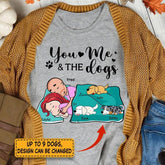 You, me and the dog Personalized Dog T-Shirt TS-GH183