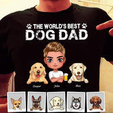 The World's Best Dog Dad Personalized T-shirt TS-NN1081