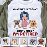 Funny Retired Dog Mom Personalized T-Shirt TS-PT1207