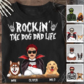 Halloween Rockin' The Dog Dad Life Personalized T-shirt TS-NB1882