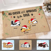 All Guests Must Be Approved By The Dogs Personalized Doormat DM-NB2203
