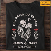 Till Death Do Us Part - Personalized T-Shirt - Halloween TS-PT3344