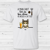 Beer & Meow - Personalized T-Shirt