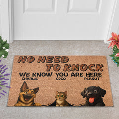 Personalized Pets Doormat - Up to 6 Pets - Decorative Mat - Custom Doormat V2