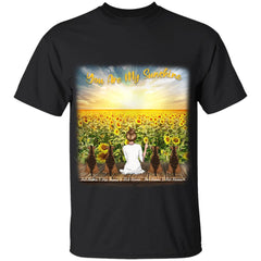 "You Are My SunShine" girl and dog, cat personalized T-Shirt