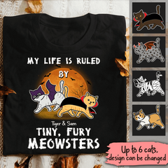 Halloween Gift For Cat's Human Servants Personalized T-Shirt TS-HR224