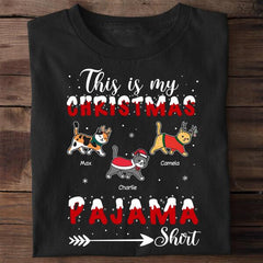 This Is My Christmas Pajama Shirt Personalized T-shirt TS-NB538