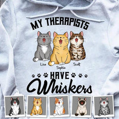 My Therapist Has Whiskers Personalized T-shirt TS-NB819