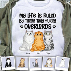 My Life Is Ruled By A Tiny Furry Overlord Personalized T-shirt TS-NB1130