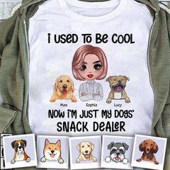 I Used To Be Cool Snack Dealer Dog Mom  Personalized T-shirt TS-NB1140