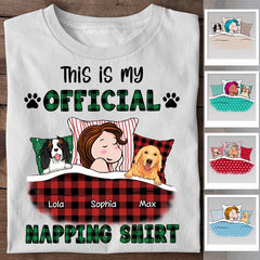 This Is My Official Napping Shirt Personalized T-Shirt TS-PT2172