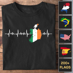 Heartbeat of Nations - Customizable T-Shirt