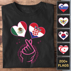 Heart of Countries - Customizable T-Shirt