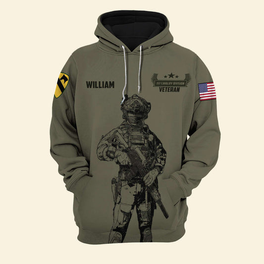 Walked The Walk, Custom Branches of the Military - Veteran Shirt, Personalized 3D Shirts - Veteran Day Gifts For Dad, Grandpa