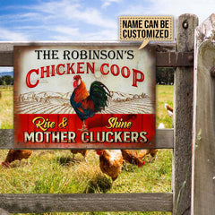 Farm Chicken Coop Personalized Metal Sign Gift For Farmer